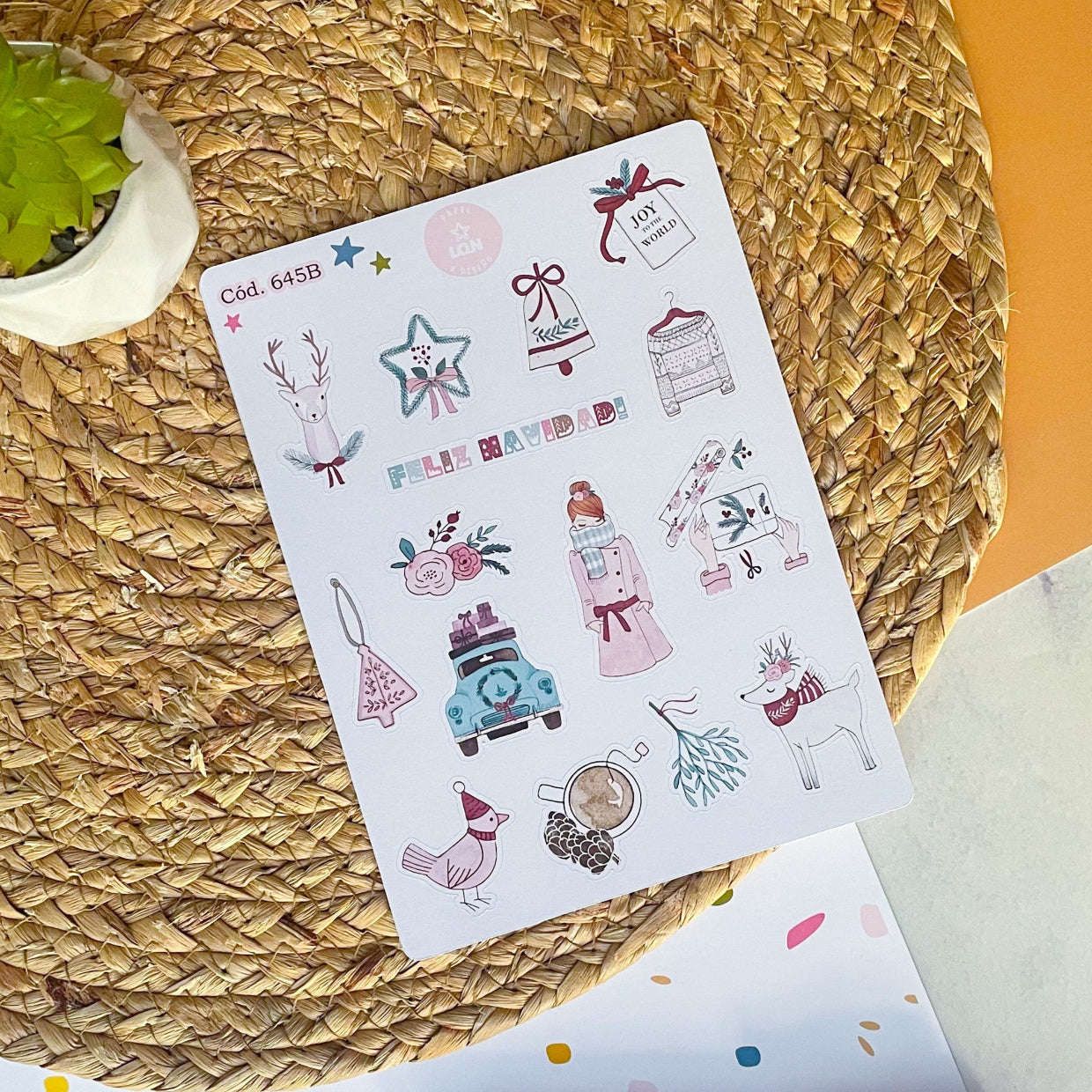 Sticker navidad año nuevo 645