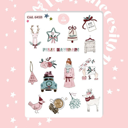 Sticker navidad año nuevo 645