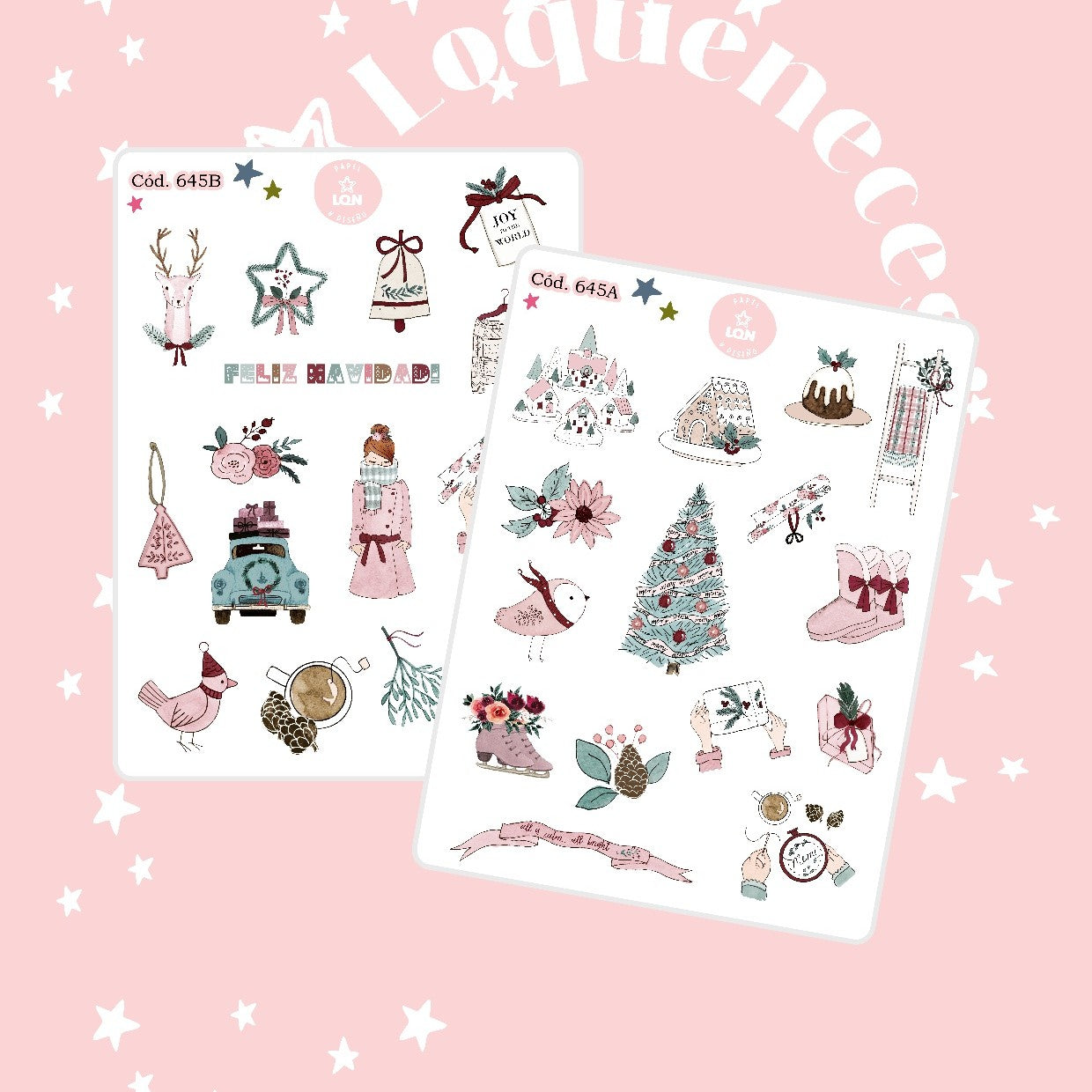 Sticker navidad año nuevo 645