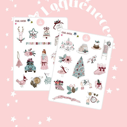 Sticker navidad año nuevo 645