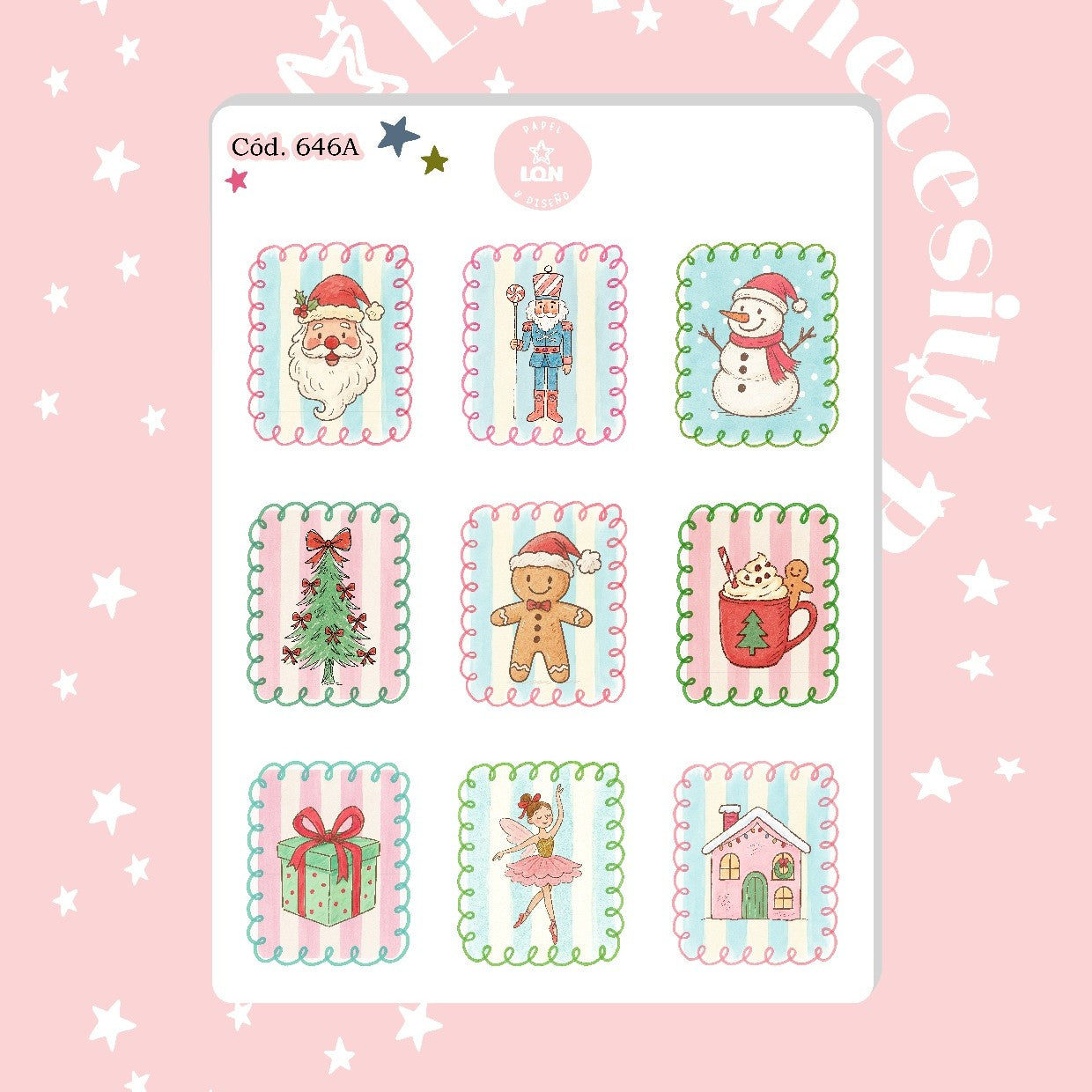 Sticker navidad año nuevo 646