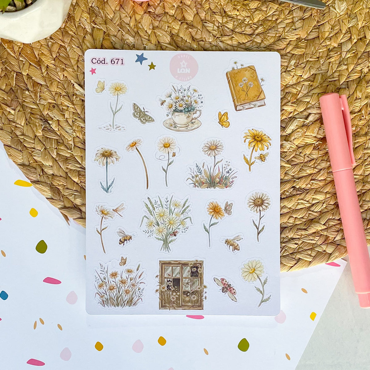 Sticker Floral 671