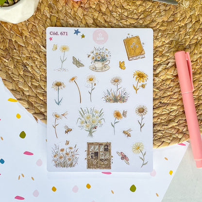 Sticker Floral 671