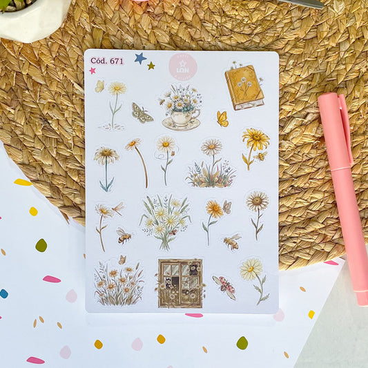 Sticker Floral 671