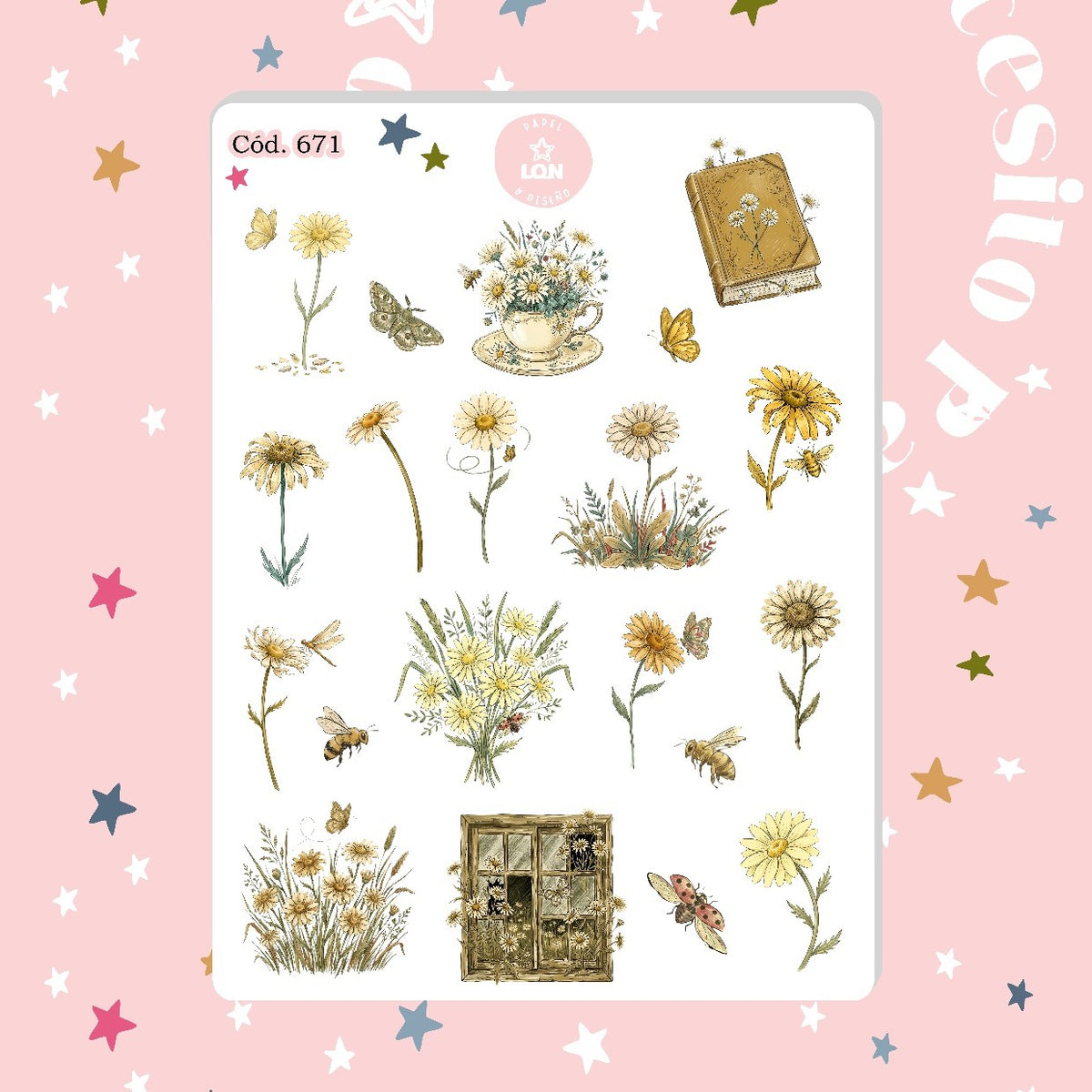 Sticker Floral 671