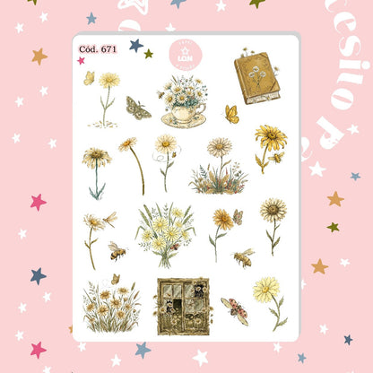 Sticker Floral 671