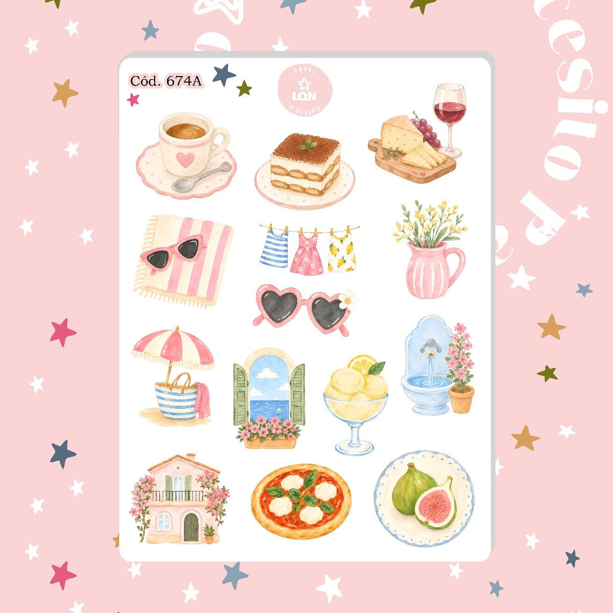 Sticker Vacaciones en Italia 674