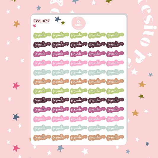 Sticker funcional feriados 675-676-677