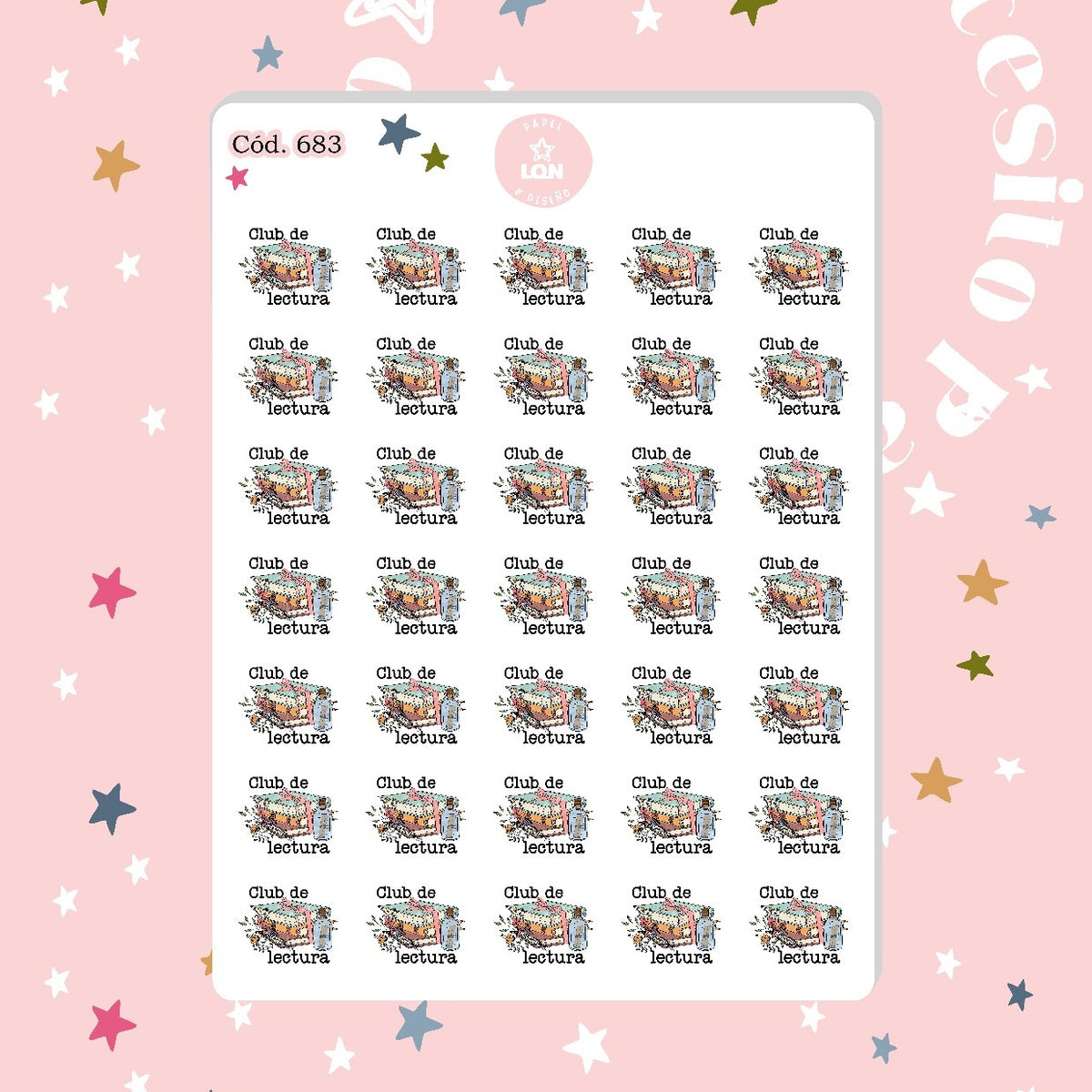 Sticker Club de lectura 683