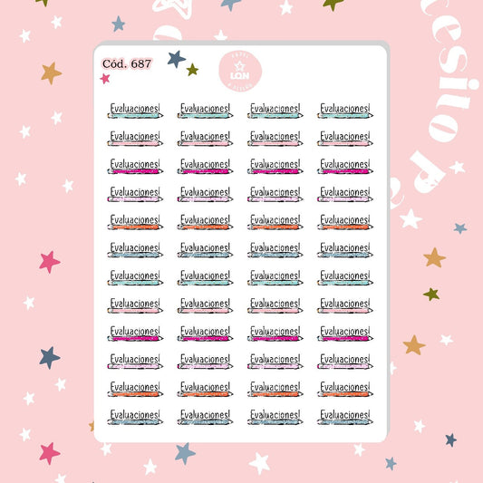 Sticker evaluaciones (docente) 687