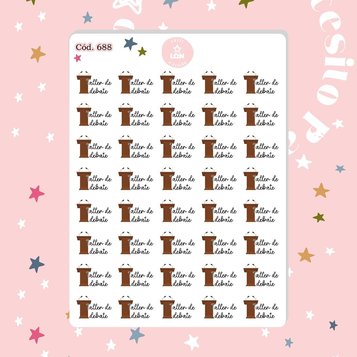 Sticker Taller de debate (docente) 688