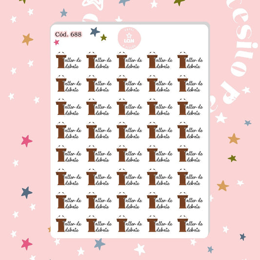 Sticker Taller de debate (docente) 688