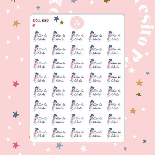 Sticker Taller de debate (docente) 689