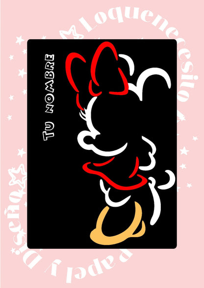 Cuaderno Discos Minnie Mickey