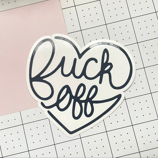 Vinilo adhesivo decorativo ¨Fuck off¨