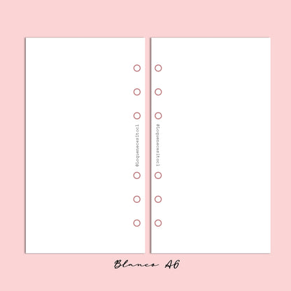 Insert A6 (Personal) Puntos/líneas/cuadros/blancas