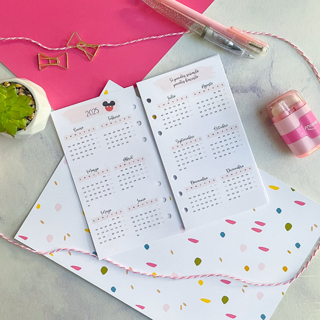 Insert A6 (Personal) Minni y mickey