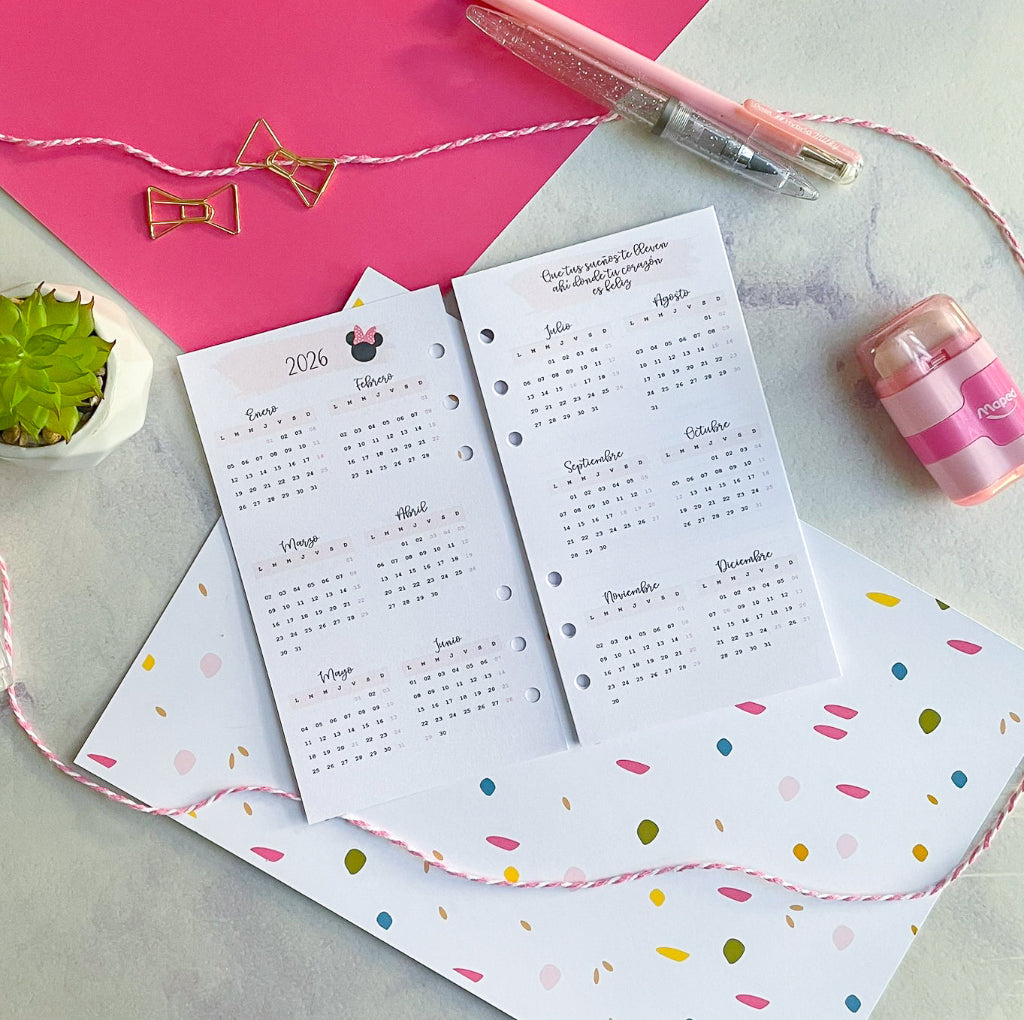 Insert A6 (Personal) Minni y mickey