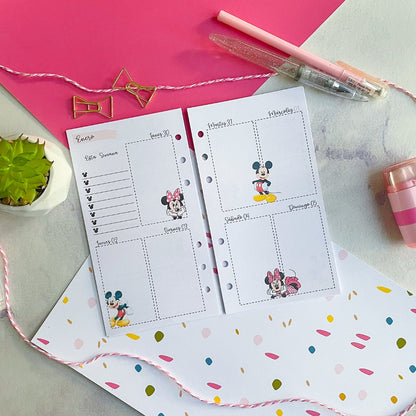 Insert A6 (Personal) Minni y mickey