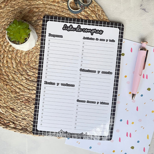 Lista de super imantada negro