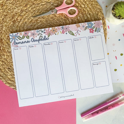 Pack Organizador escritorio "Pétalos que organizan sueños"