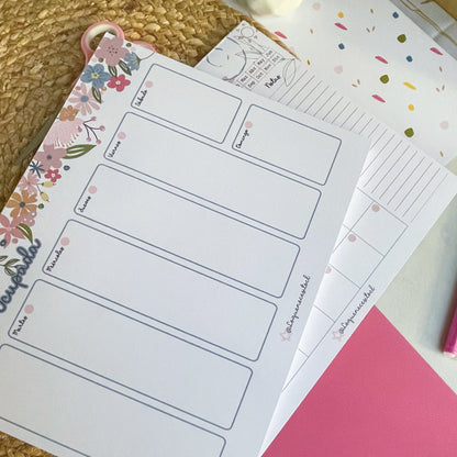 Pack Organizador escritorio "Pétalos que organizan sueños"