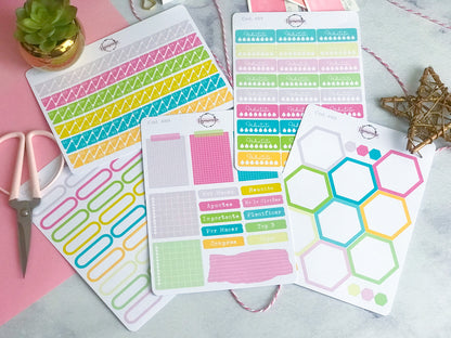 Pack sticker Esenciales para tu planner Summer P01 489