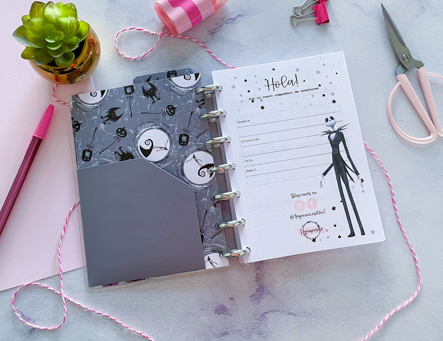 Cuaderno  El Extraño mundo de Jack