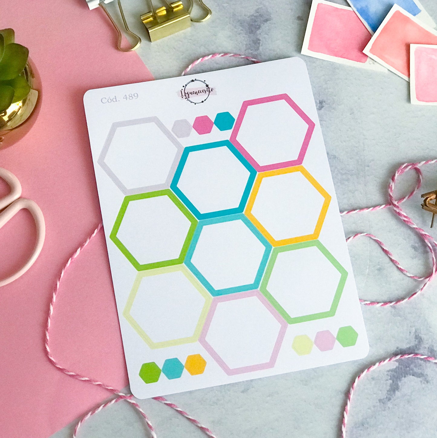 Pack sticker Esenciales para tu planner Summer P01 489