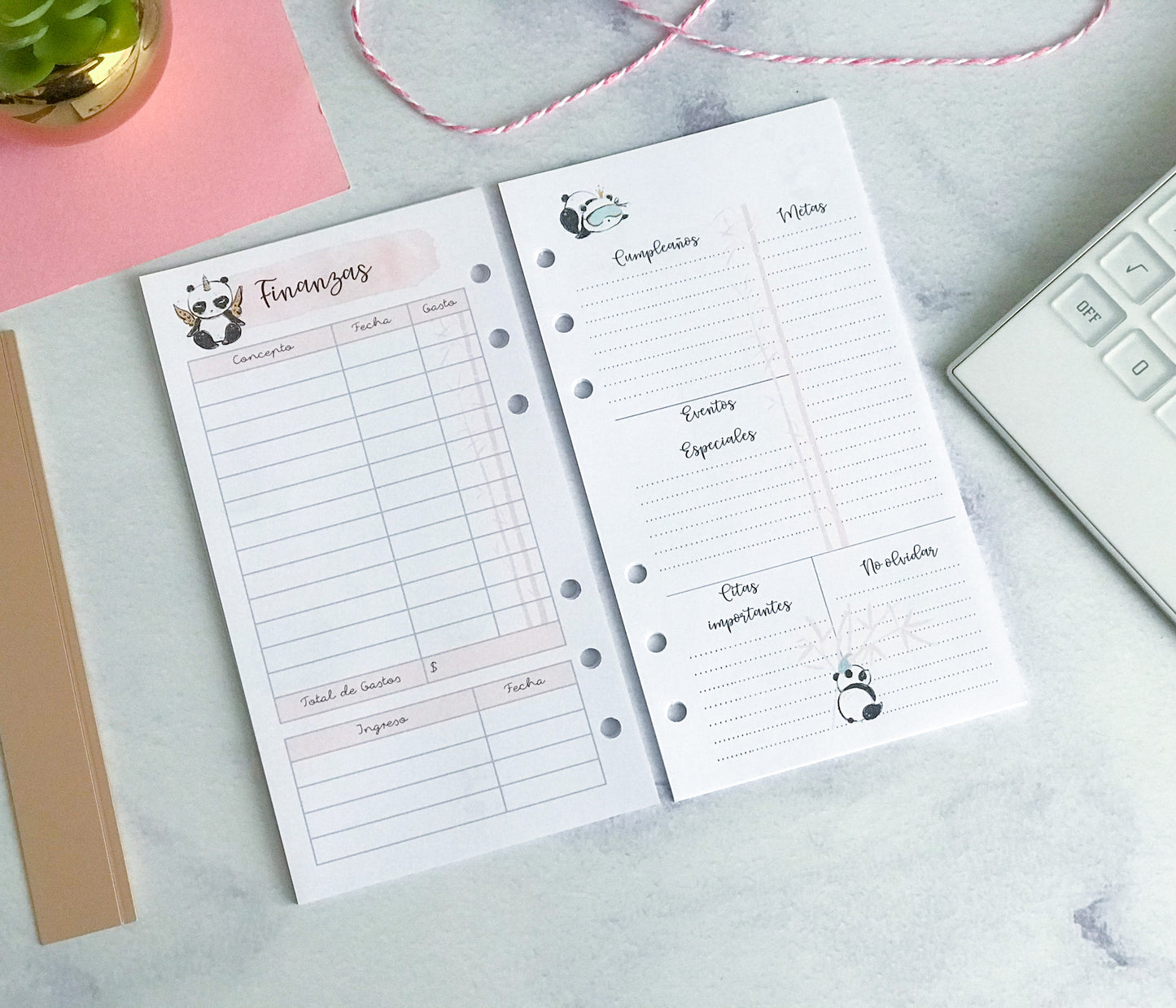 Insert A6 (Personal) pandas