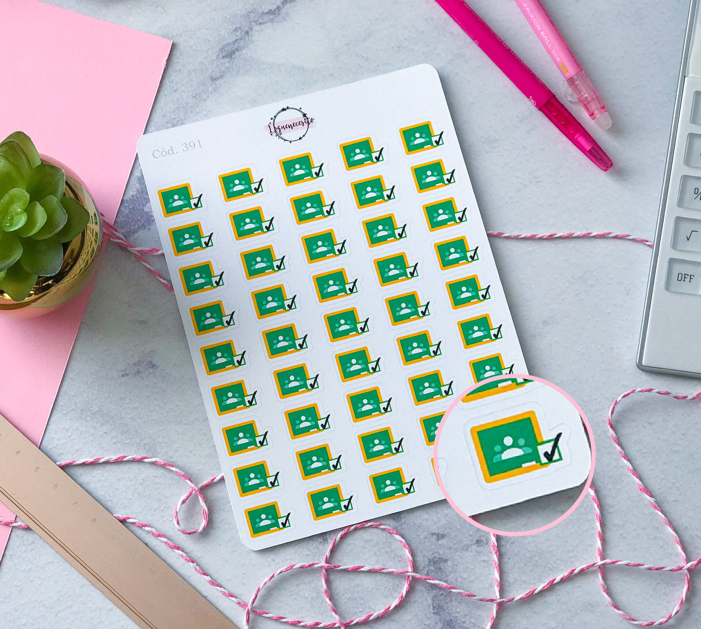 Sticker revisar  classroom (docente) 391