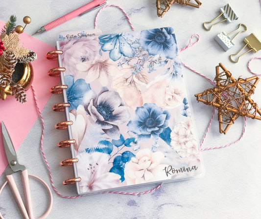 Planner de discos A5 Floral Blue