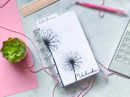 Planner de discos A6 Floral Minimalista