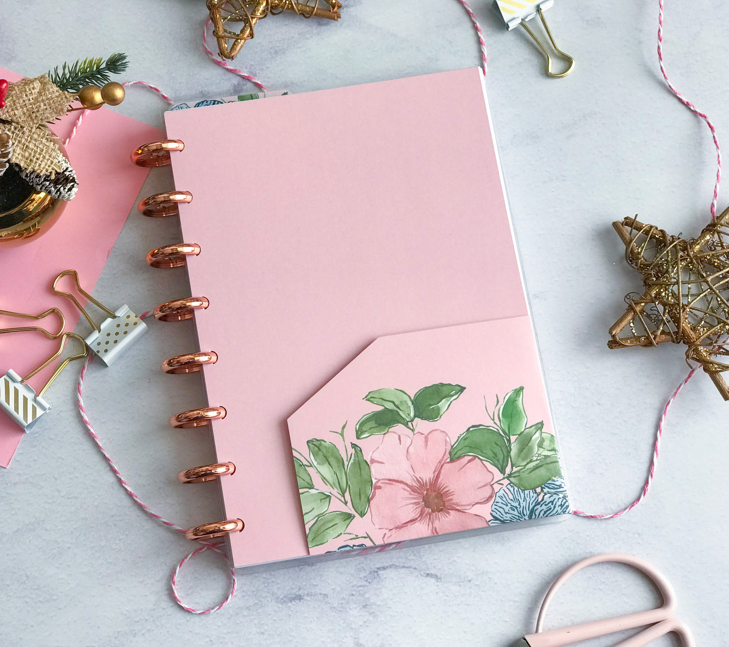 Cuaderno Discos floral zebra blue