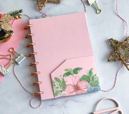 Cuaderno Discos floral zebra blue